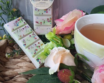 Passion fruit tea wax melt snap bar strong scented wax melt for wax warmer fruit tea scent wax melt housewarming wax melt gift for tea lover