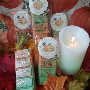 Pleasingly Pumpkin wax melt snap bar gift for pumpkin lover gift for wax warmer strong scented wax melt pumpkin snap bar gift for fall lover