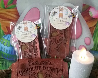 Chocolate bunny snapbar wax melt strong scented wax melts for wax warmer gift for Easter wax melts chocolate scented snapbar wax melts gift