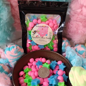 Twisted Cotton Candy mini wax melts strong scented wax melts for wax warmer gift for home fragrance strong candy scented mini star wax melts