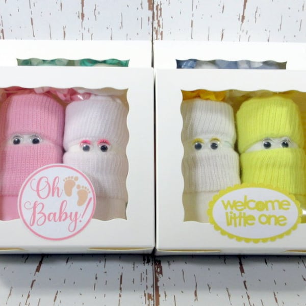 Diaper sock baby Baby shower favor gift New mom gift Unique baby girl gift Baby shower decoration Baby diaper cake Baby basket diaper gift