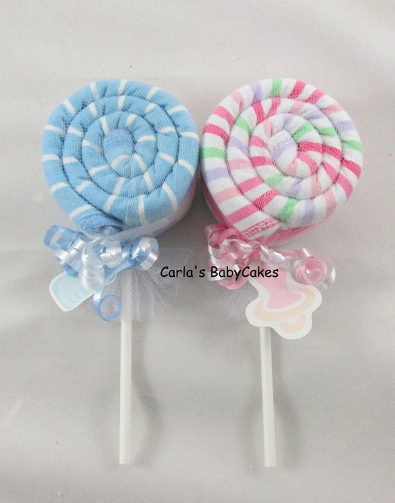 Burp cloth lollipop ,Baby lollipop, Unique baby gift, Baby shower gift, Baby shower decoration, New mom gift, New baby gift, Burp cloth gift Il_570xn