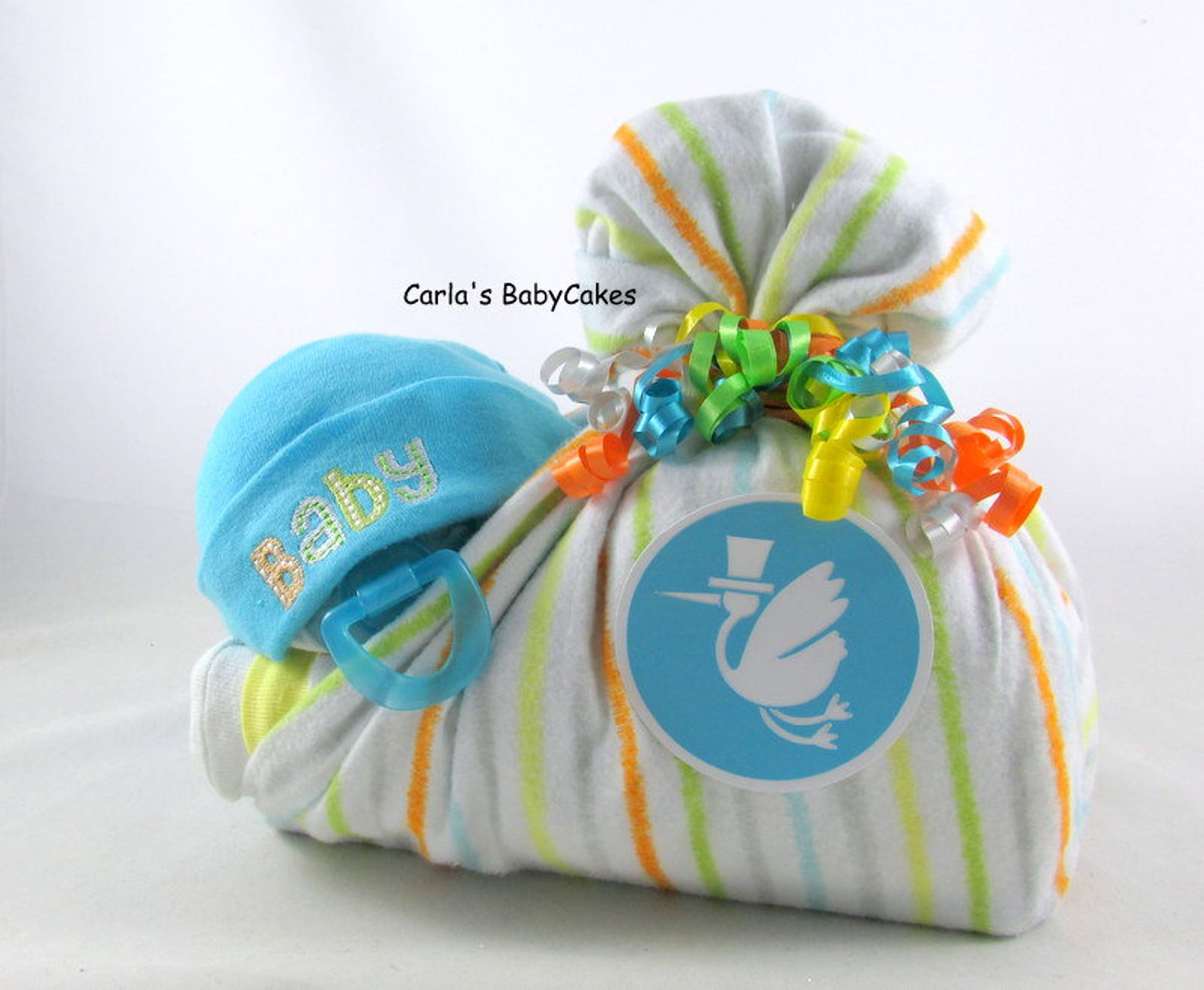 Stork Bundle Baby Unique Baby Gift Stork Bundle Baby Shower Etsy