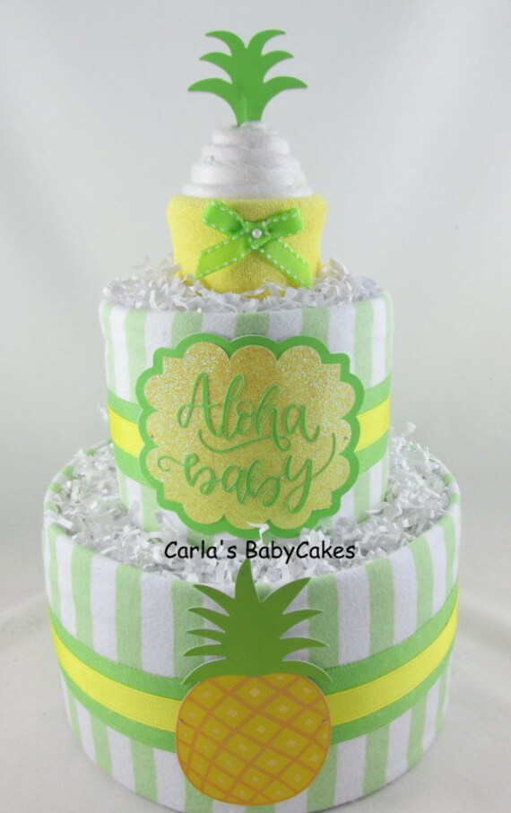 aloha diaper cake
