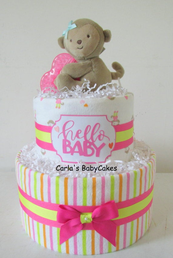 Jungle Diaper Cake Baby Shower Gift Baby Diaper Cake Safari