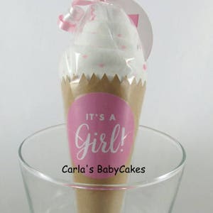 Baby Ice Cream Cone, Baby Shower Gift, Unique baby gift, New Mom Gift, New Baby Gift, Bodysuit Cupcake, Baby Shower decoration image 8