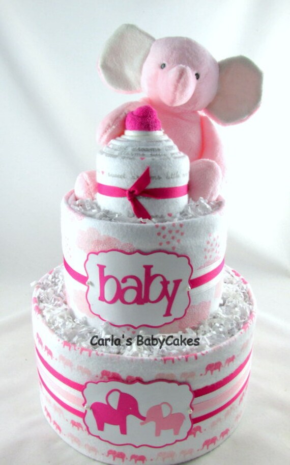 baby girl diaper cakes