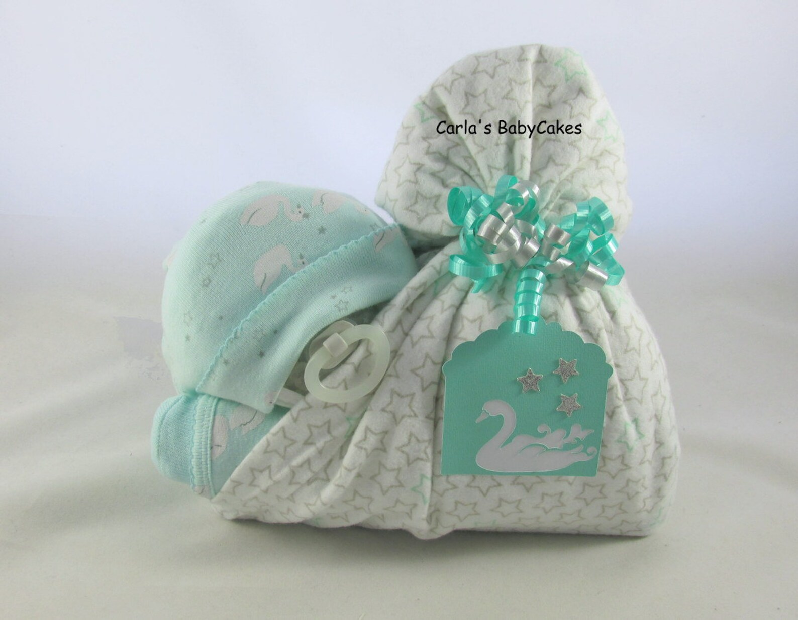 Stork Bundle Baby Baby Diaper Cake Unique Baby Gift Swan - Etsy