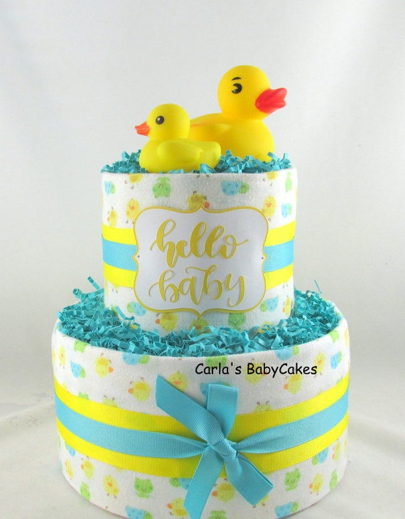 Baby Diaper Cake Duck Diaper Cake Baby Shower Gift Duck Baby