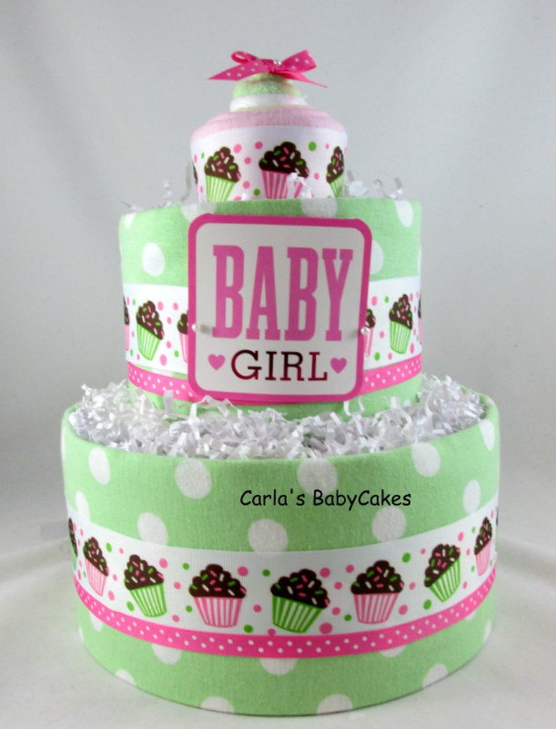 Baby Madchen Windeltorte Baby Windel Kuchen Baby Dusche Geschenk Cupcake Windeltorte Neue Mutter Geschenk Baby Shower Dekoration
