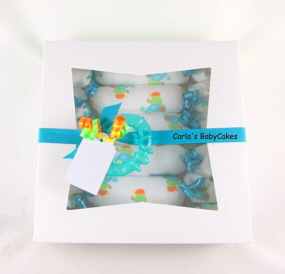 Washcloth Diaper Candy Roll, Baby Shower Decor, Baby Gift Basket, Baby Shower Gift, Pregnancy gift, Baby Diaper cake, Baby shower favor Il_570xn