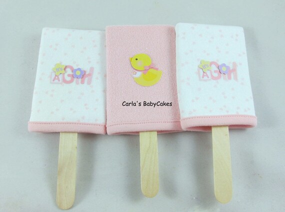 Baby Washcloth Popsicle Baby Shower Decor New Baby Gift Baby