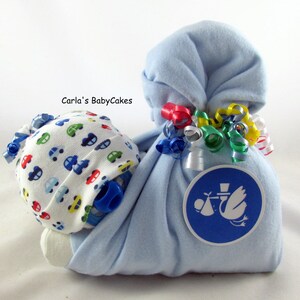 Stork Bundle Baby, Boy Diaper Cake, Baby Diaper Cake, Cars Diaper Cake ...