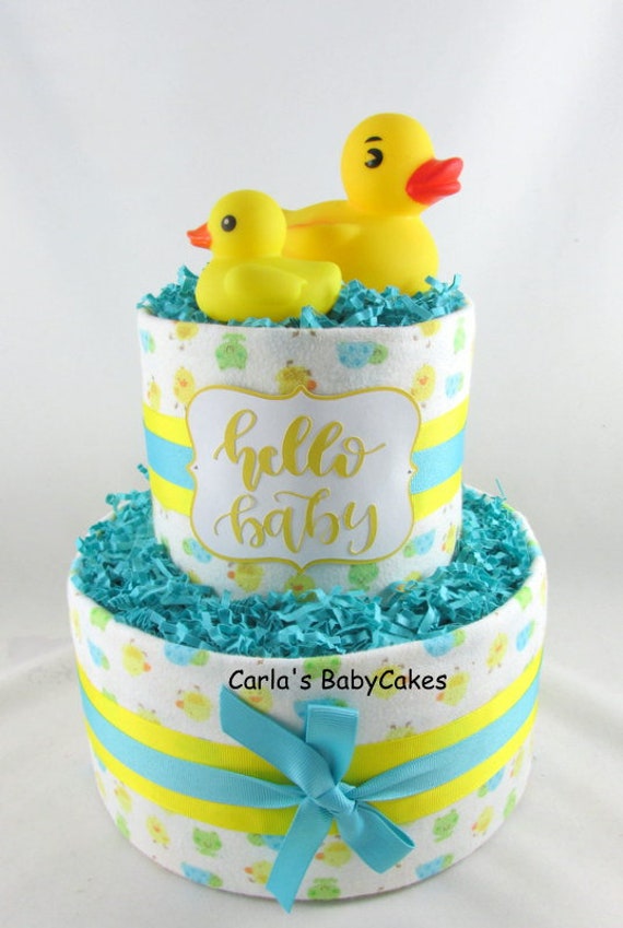 Baby Diaper Cake Duck Diaper Cake Baby Shower Gift Duck Baby