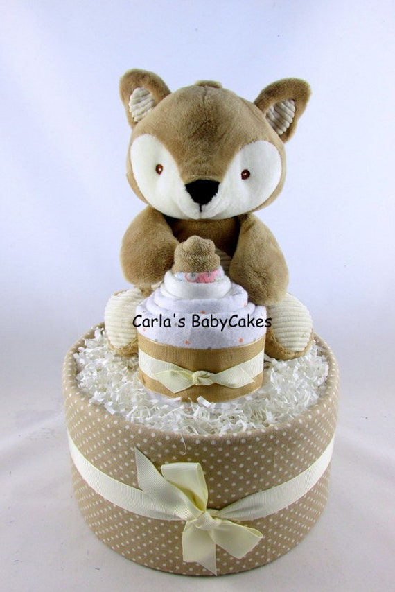 Gateau De Couche De Renard Gateau Neutre De Couche Gateau De Etsy