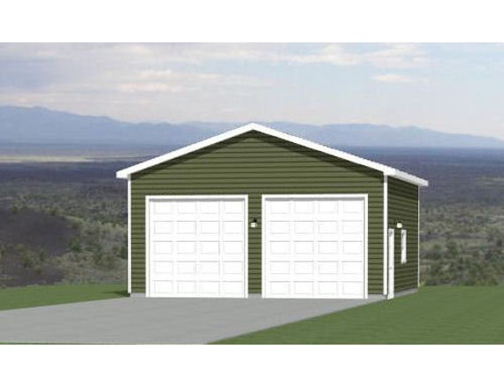 26x26 2-car Garage -- 676 Sq Ft -- PDF Floor Plan -- Instant 26x26 2-car Garage -- 676 Sq Ft -- PDF Floor Plan -- Instant