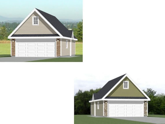 36x30 3 Car Garages Models 1 And 1A PDF Floor Plan Instant Download 36x30-3-car-garages-models-1-and-1a-pdf-floor-plan-instant-download