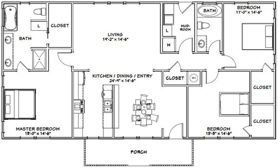 Simple 3 Bedroom House Plans Pdf Free Floor With Models Nethouseplans 07 Nethouseplansnethouseplans Bedroom House Plans Pdf Free