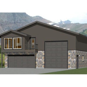 40x42 House -- 2-Bedroom 1.5-Bath -- 1,153 sq ft -- PDF Floor Plan -- Instant Download -- Model 1C