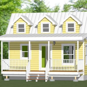 20x10 Tiny House -- 1-Bedroom 1-Bath -- 281 sq ft -- PDF Floor Plan -- Instant Download -- Model 2