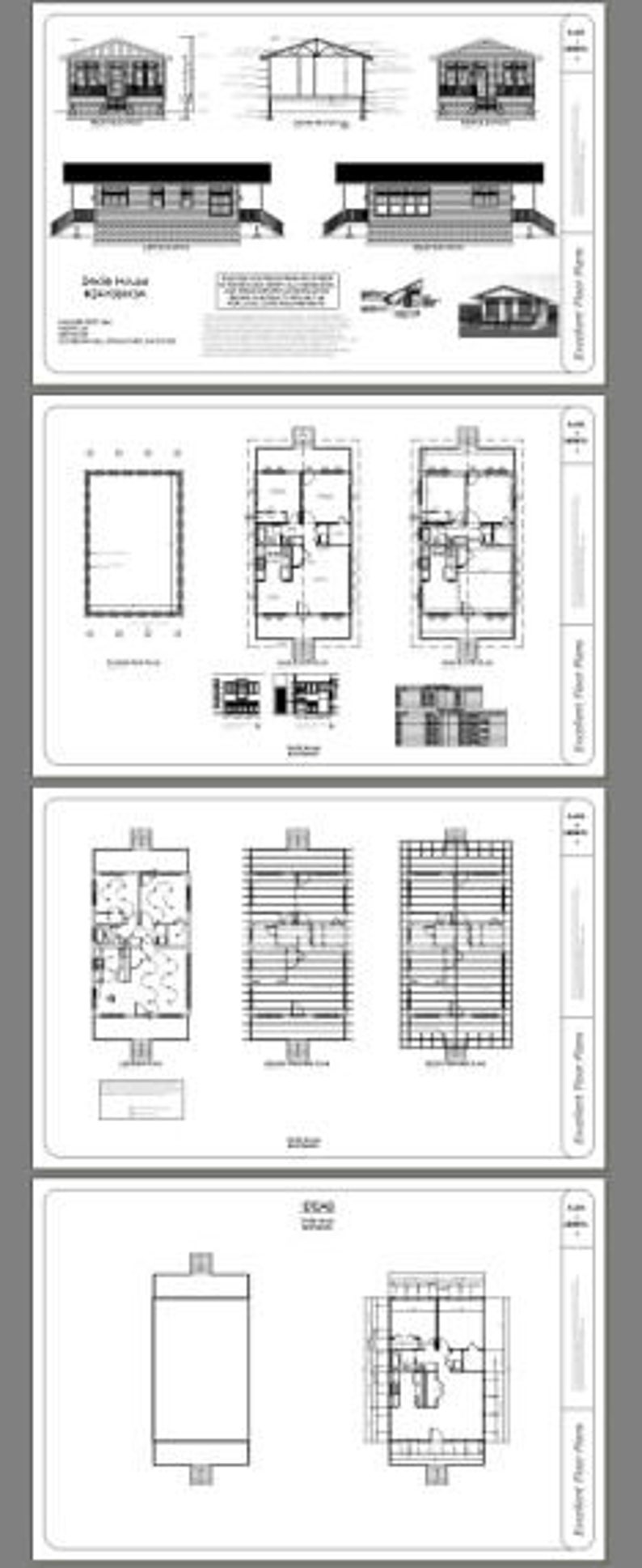 24x36 House 2Bedroom 1Bath 864 sq ft PDF Floor Plan Etsy