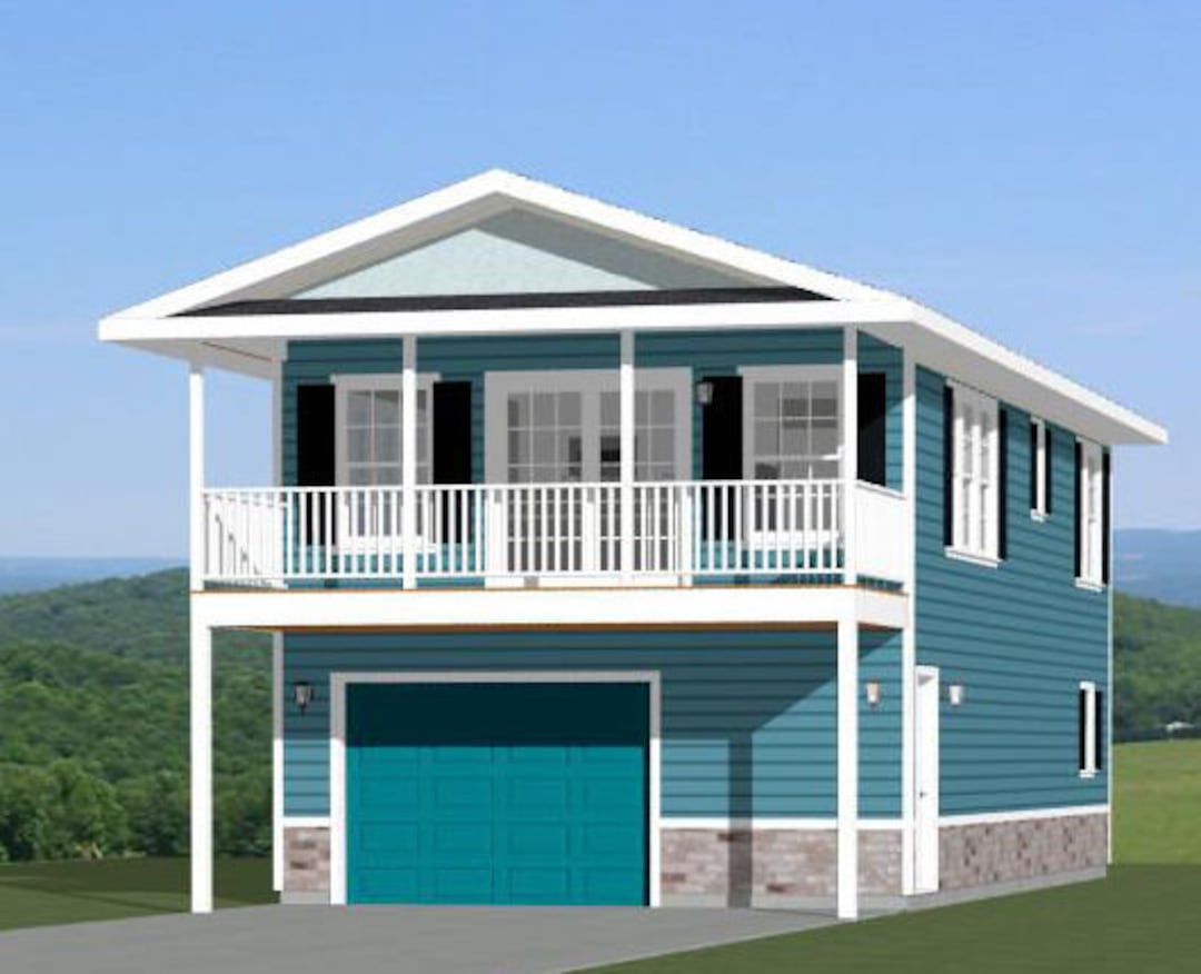 20x40 House -- 2 Bedroom 1.5 Bath -- 1,053 Sq Ft -- PDF Floor Plan