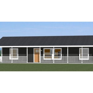 48x16 House -- 2-Bedroom 2-Bath -- 768 sq ft -- PDF Floor Plan -- Instant Download -- Model 1C