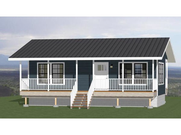32x16 House -- 1-Bedroom 1-Bath -- 512 sq ft -- PDF Floor Plan -- Instant Download -- Model 2C