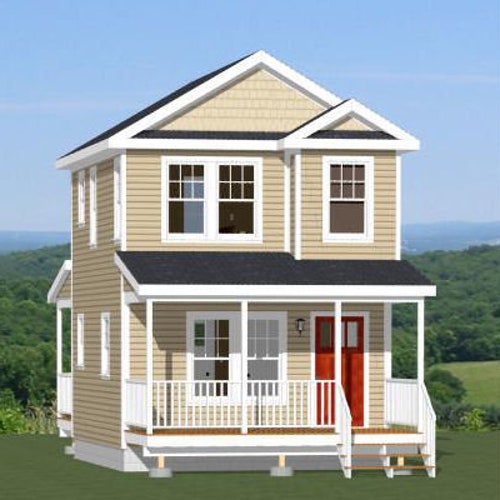 14x24 House 1bedroom 1.5bath 597 Sq Ft PDF Floor Etsy