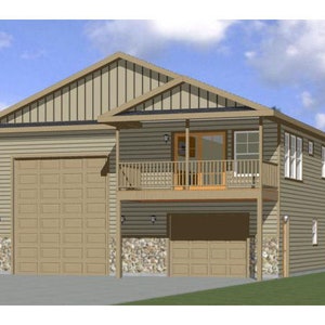 36x40 Haus -- 1-Schlafzimmer 1,5-Bad -- 902 quadratmeter -- PDF Grundriss -- Sofort Download -- Modell 1F