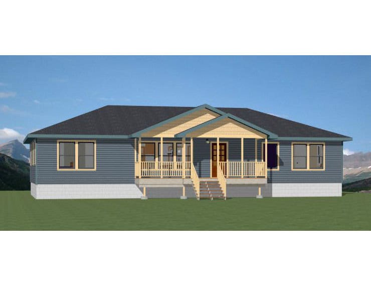 60x30 House -- 4-Bedroom 3-Bath -- 1,800 sq ft -- PDF Floor Plan -- Instant Download -- Model 4A