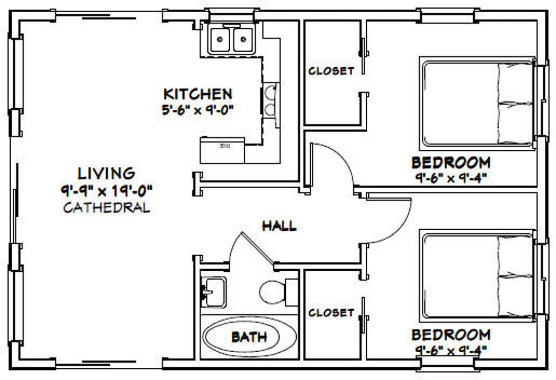 1 bedroom 1 bath house plans Inspirational 2 bedroom 1.5 bath house ...