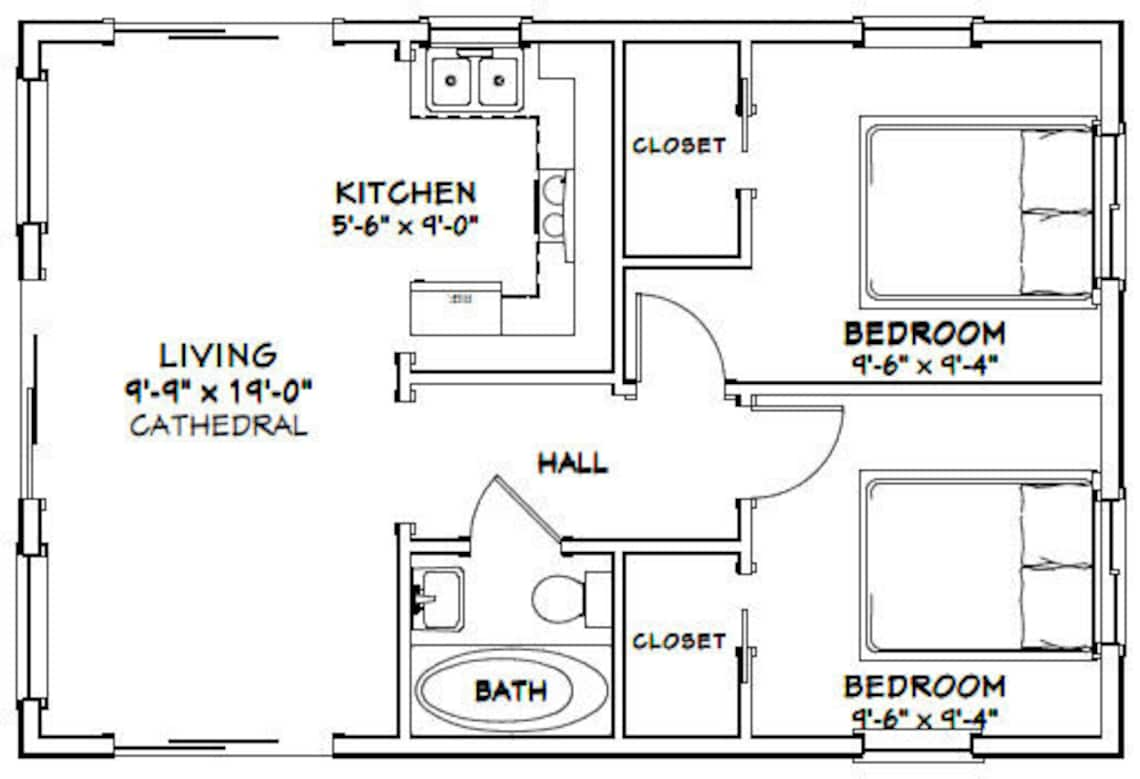 1 bedroom 1 bath house plans Inspirational 2 bedroom 1.5 bath house ...