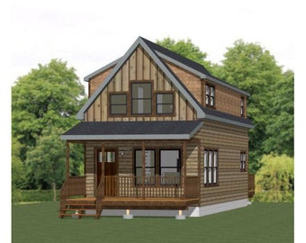 16x40 House -- 1,193 sq ft -- PDF Floor Plan -- Instant Download -- Model 1A