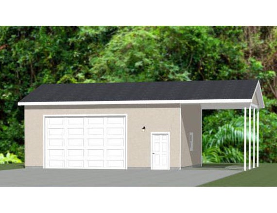 30x24 2 Car Garage 720 Sq Ft 12ft Walls Pdf Floor Etsy