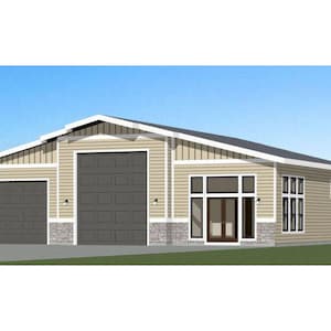 50x48 Garage -- 1 BR 1 BA -- PDF Floor Plan -- 2,274 sq ft -- Instant Download -- Model 4A