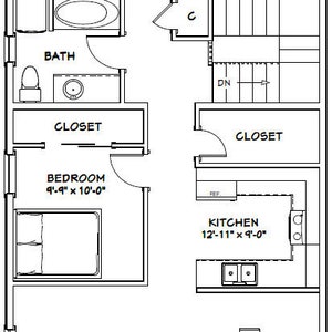 60x50 House 3-bedroom 3.5-bath 1,637 Sq Ft PDF Floor Plan Instant ...