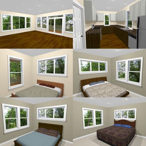 44x20 House -- 4-bedroom 3-bath -- 1,692 Sq Ft -- PDF Floor Plan ...