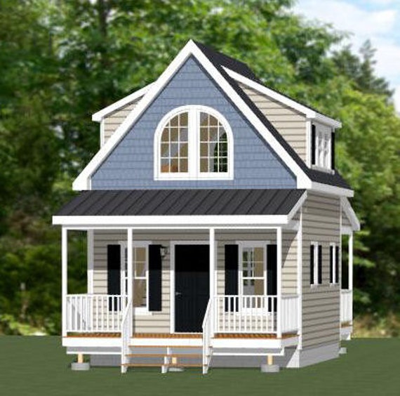 16x20 House 1 Bedroom 1 Bath 574 Sq Ft Pdf Floor Plan Etsy