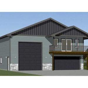 40x40 Haus -- 2-Schlafzimmer 2.5-Bad -- 964 quadratmeter -- PDF Grundriss -- Sofort Download -- Modell 1A