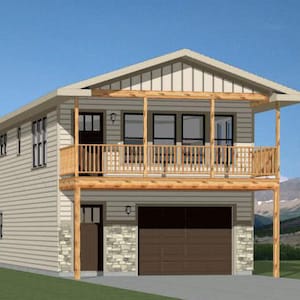 20x40 House -- 2 Bedroom 1.5 Bath -- 859 sq ft -- PDF Floor Plan -- Instant Download -- Model 7R