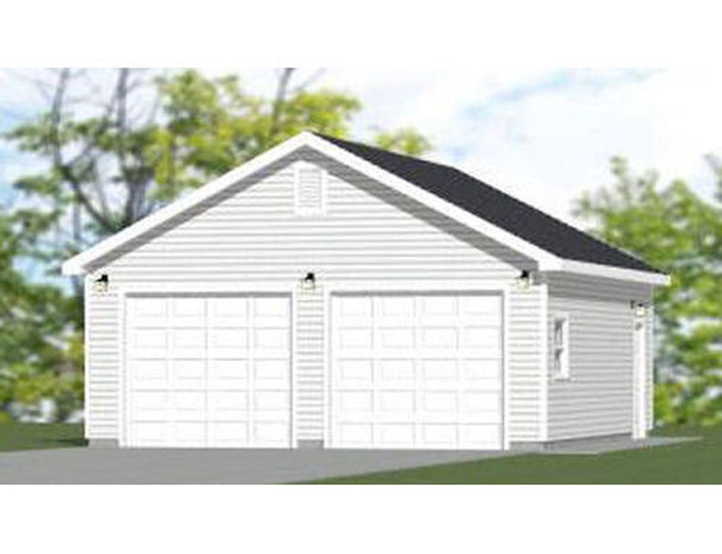 24x28 2Car Garage 672 sq ft PDF Floor Plan Instant Etsy