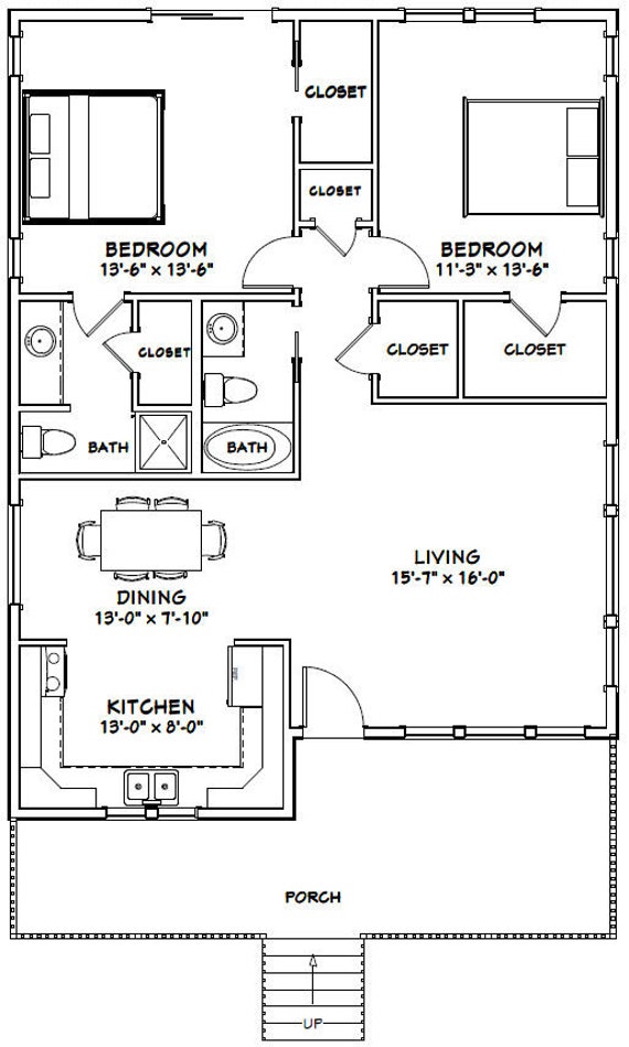 Simple 3 Bedroom House Plans With Garage Pdf Plan Plandeluxe 3 Bedroom House Plans With Garage