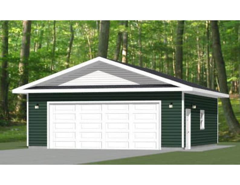 28x30 2Car Garage 840 sq ft PDF Floor Plan Instant Etsy