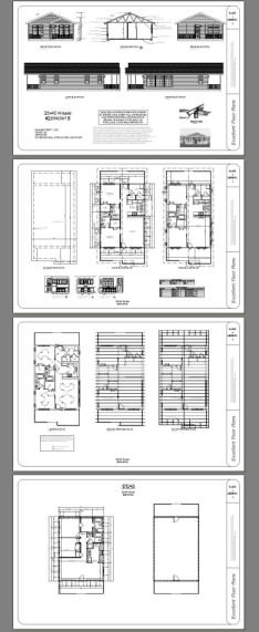 28x40 House 2-Bedroom 2-Bath 1120 sq ft PDF Floor | Etsy