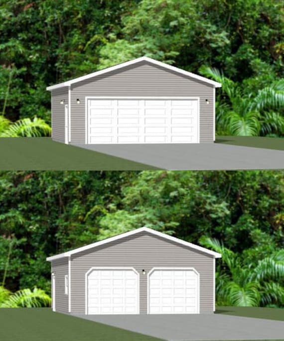 26x26 2-car Garage -- 676 Sq Ft -- PDF Floor Plan -- Instant