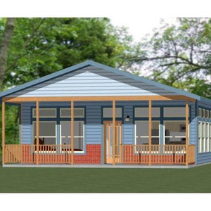 28x34 House -- 2-Bedroom 2-Bath -- 952 sq ft -- PDF Floor Plan -- Instant Download -- Model 1F