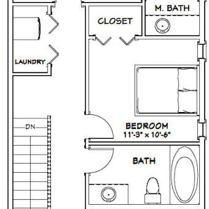 40x48 House 3-bedroom 2.5-bath 1,613 Sq Ft PDF Floor Plan Instant ...
