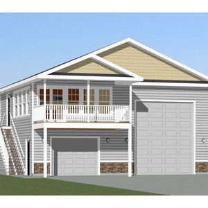 36x40 House -- 1-Bedroom 1-Bath -- 902 sq ft -- PDF Floor Plan -- Instant Download -- Model 1D