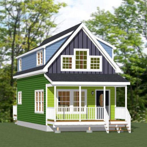 16x40 House -- 1,193 sq ft -- PDF Floor Plan -- Instant Download -- Model 1